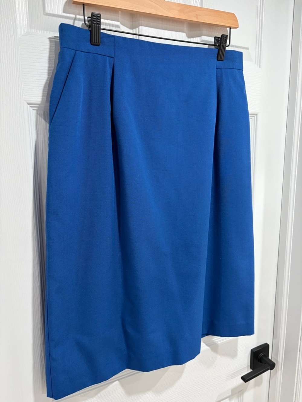 London Fog Collectables Vintage Classic Women's Knee-Length Pencil Skirt Pockets - Picture 2 of 7